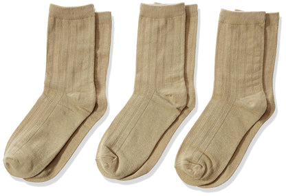 Jefferies Socks calcetines de canalé para niño - M - Caqui