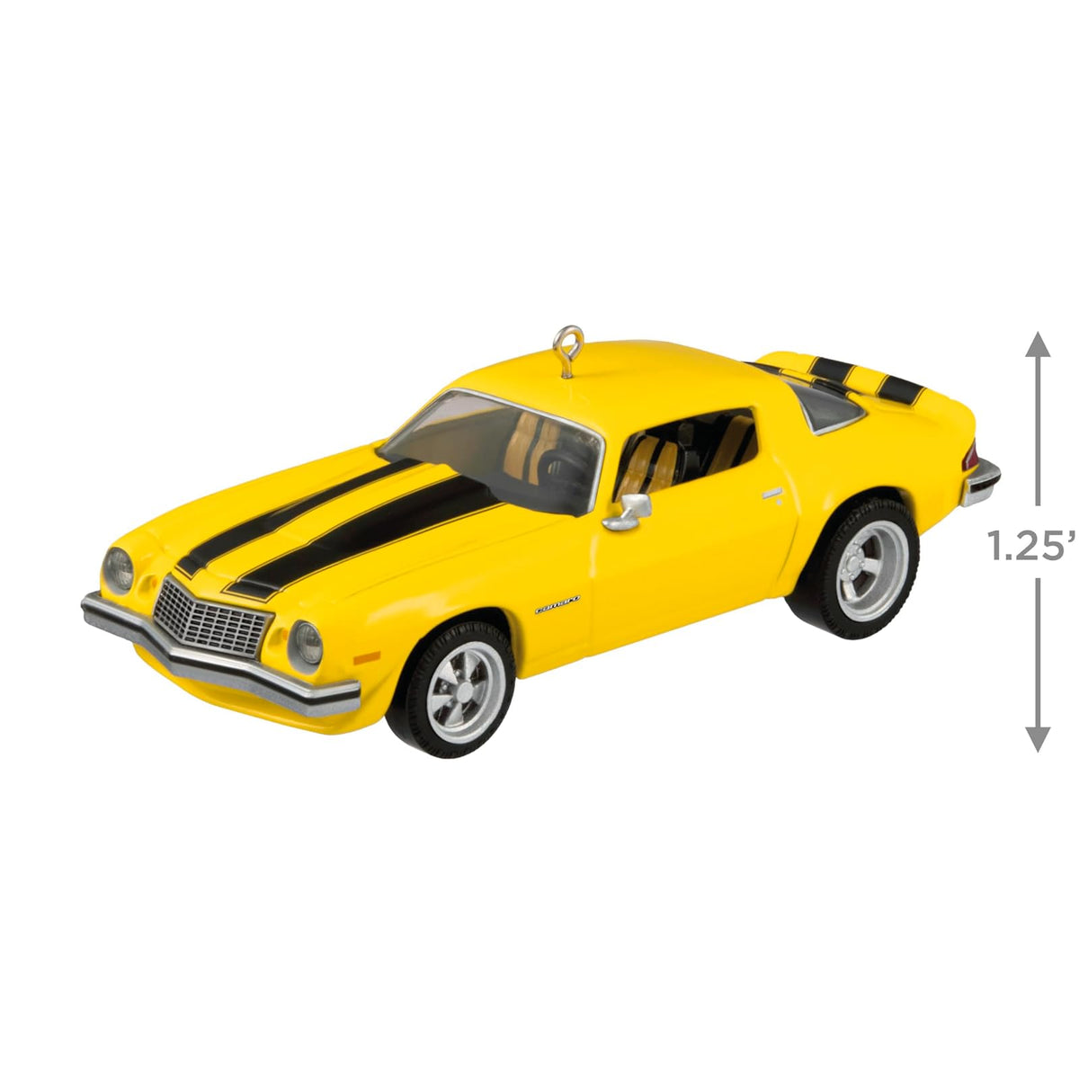 Hallmark - Adorno de Navidad 2025, The Car's The Star Transformers 1976 Chevrolet Camaro Bumblebee, Metal, Regalos de película
