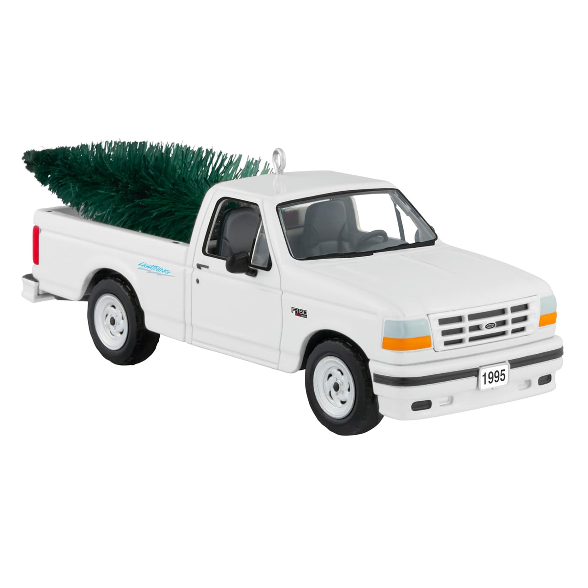 Hallmark - Adorno navideño de Recuerdo 2025, All-American Trucks 1995 Ford SVT Lightning 2025, Metal, Regalos para coleccionistas de automóviles