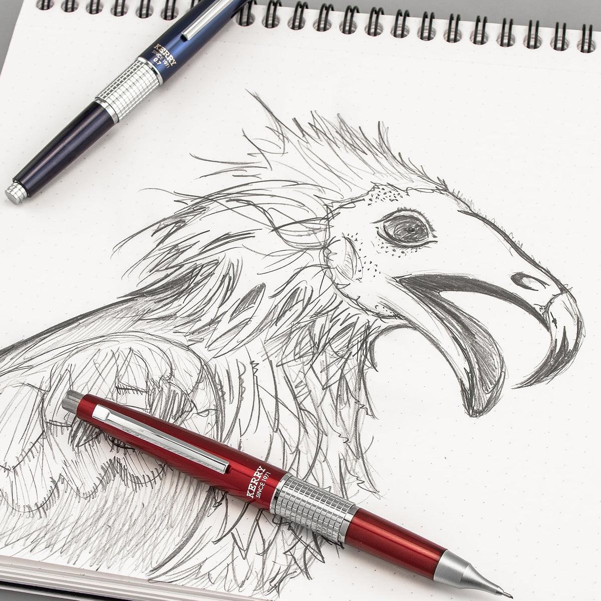 Pentel Sharp Kerry Automatic Pencil, 0.5 mm, Blue Barrel, 1 Pen (P1035C)