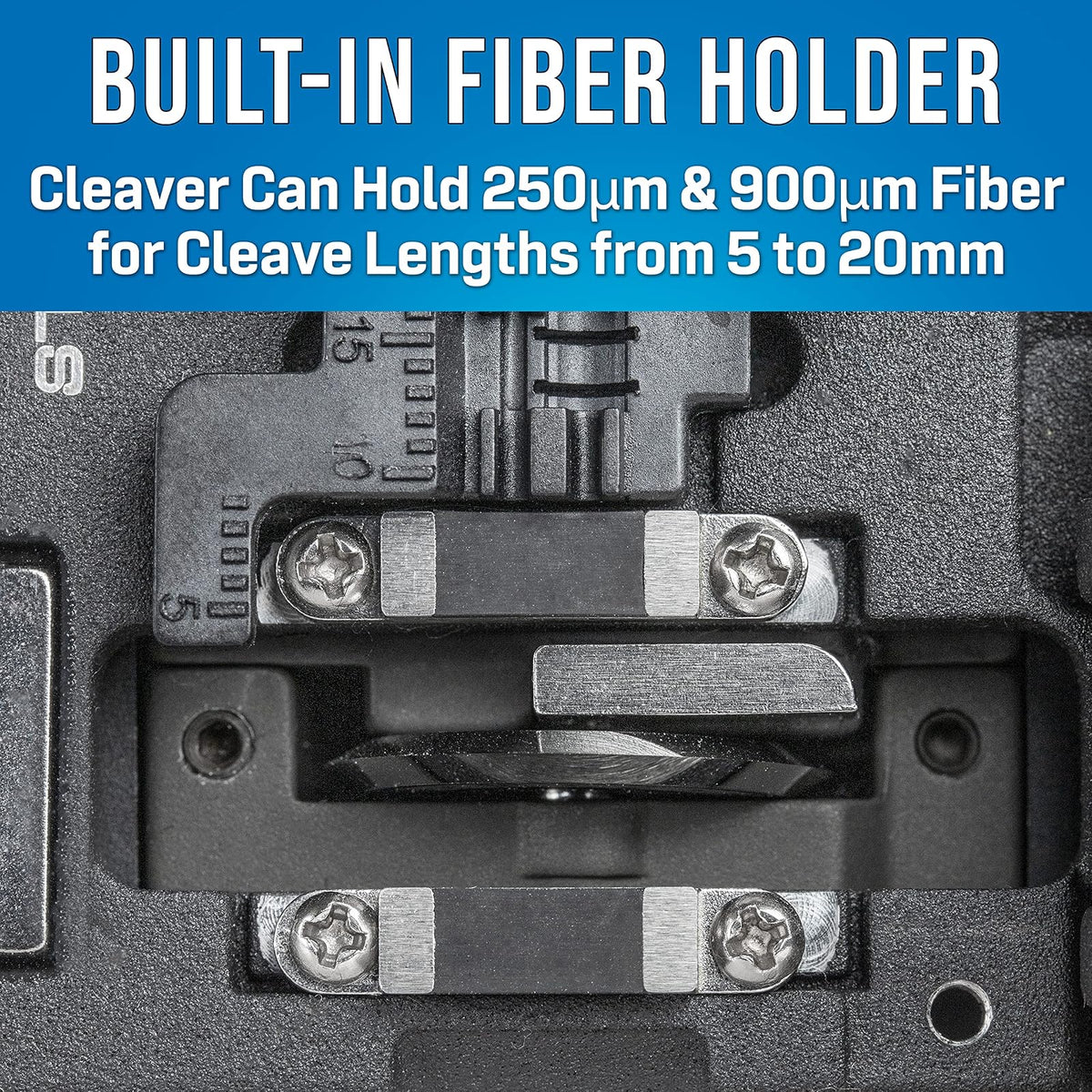 Jonard Tools FC-500 Cuchilla de fibra óptica de precisión | Para cable de fibra de 250 µm y 900 µm con 16 cuchillas de posición