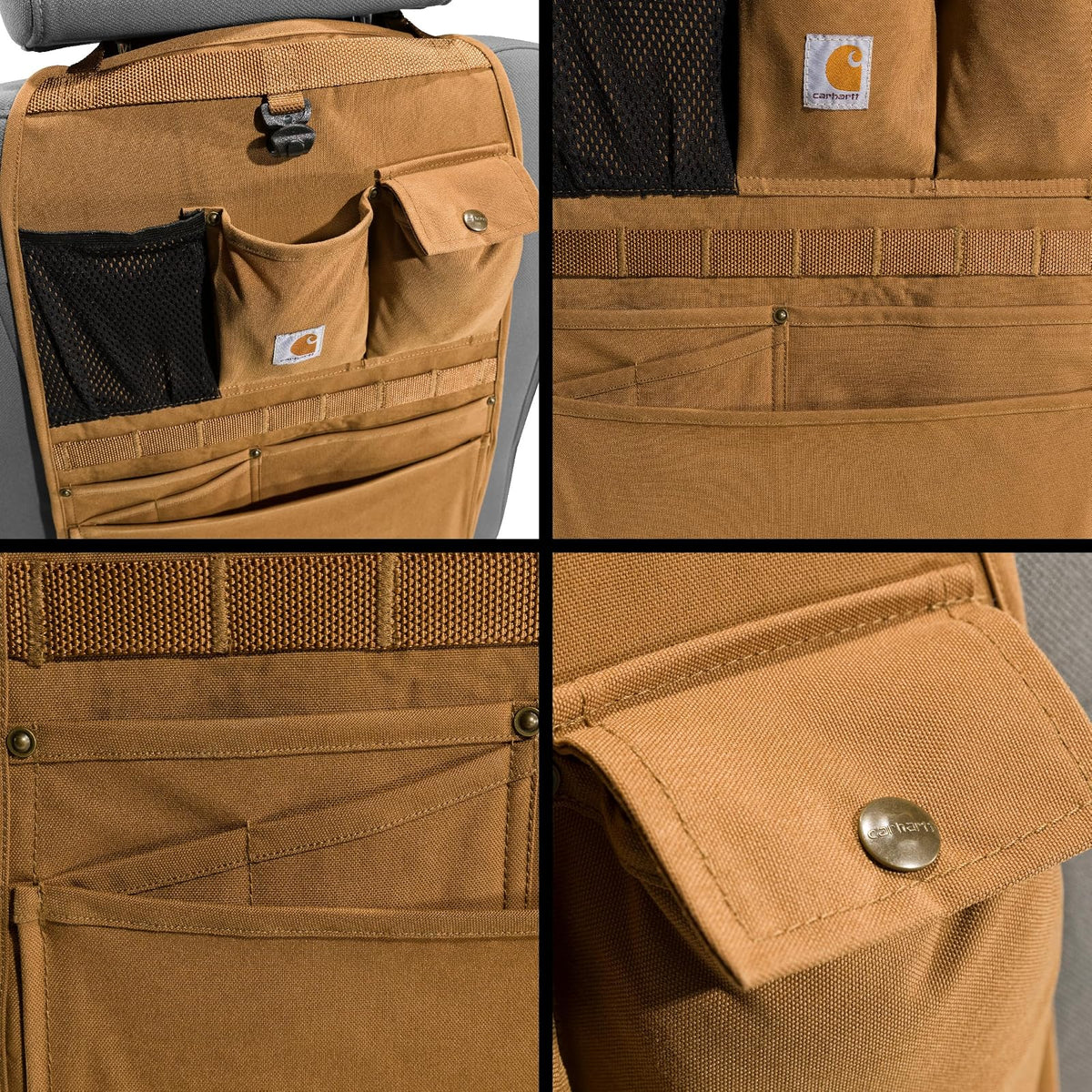 Carhartt Organizador Universal para Respaldo de Asiento, Color Grava, Talla Única, C0001437