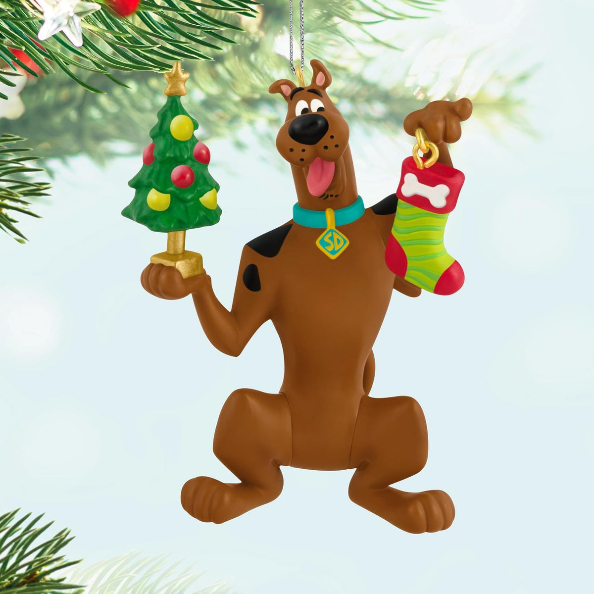 Hallmark - Adorno navideño de Recuerdo 2025, Scooby-Doo, Regalo de Dibujos Animados