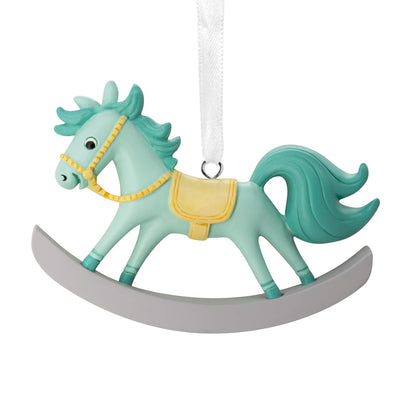 Hallmark - Adornos de Navidad para bebé y niño, Primer Caballo mecedor de Navidad 2025, Regalos para bebés