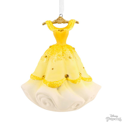 Hallmark - Vestido de Navidad de Princesa Bella de Disney, cerámica, Regalos para los fanáticos de Disney