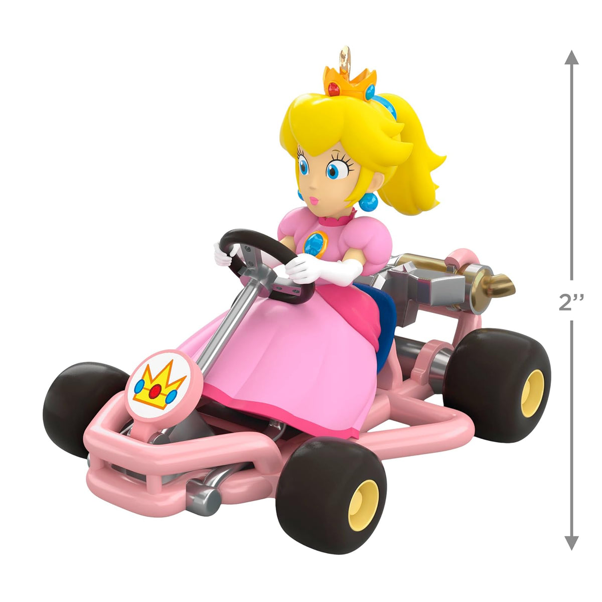 Hallmark - Adorno navideño de Recuerdo 2025, Nintendo Mario Kart Princess Peach, Regalos para Jugadores