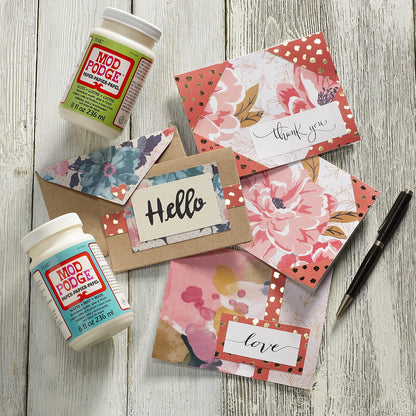 Mod Podge Sellador de base de agua, pegamento y acabado para papel (8 onzas), CS11236 acabado mate