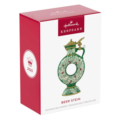 Hallmark - Adorno navideño de Recuerdo 2025, Beer Stein 2025, Regalos de Cerveza