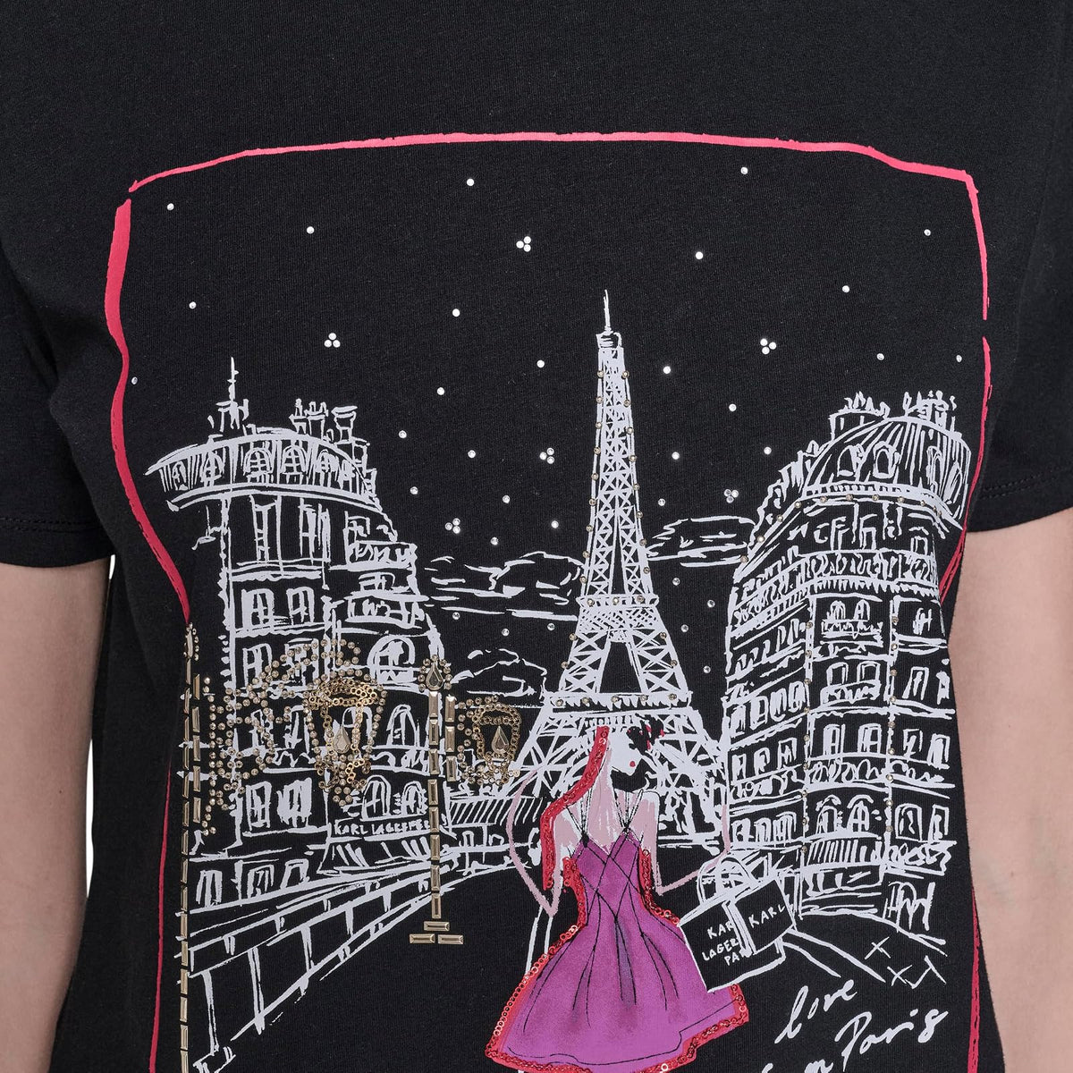 Karl Lagerfeld - Playera de Manga Corta