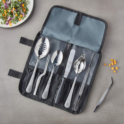 Mercer Culinary M35149 kit de chef profesional, Pro kit, 8 piezas, Negro, 1, 1