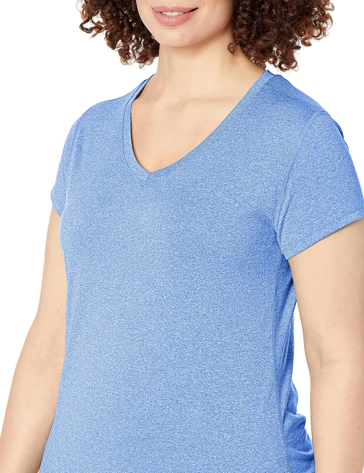 Hanes Cooldri Camiseta de Manga Corta con Cuello en V para Mujer (Paquete de