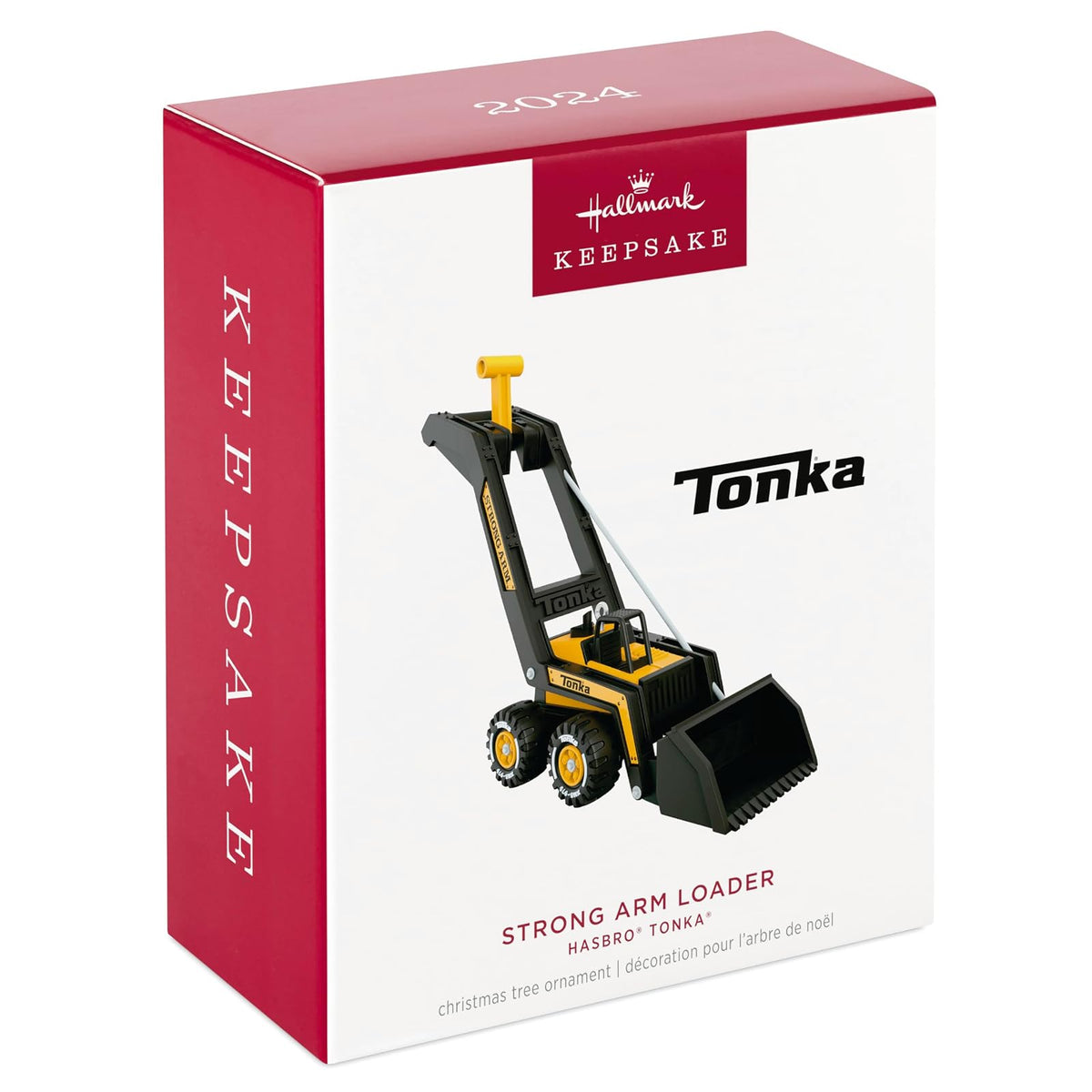 Hallmark - Adorno navideño de Recuerdo 2024, Hasbro Tonka, Cargador de Brazo Fuerte, Regalos para niños