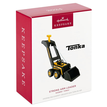 Hallmark - Adorno navideño de Recuerdo 2024, Hasbro Tonka, Cargador de Brazo Fuerte, Regalos para niños
