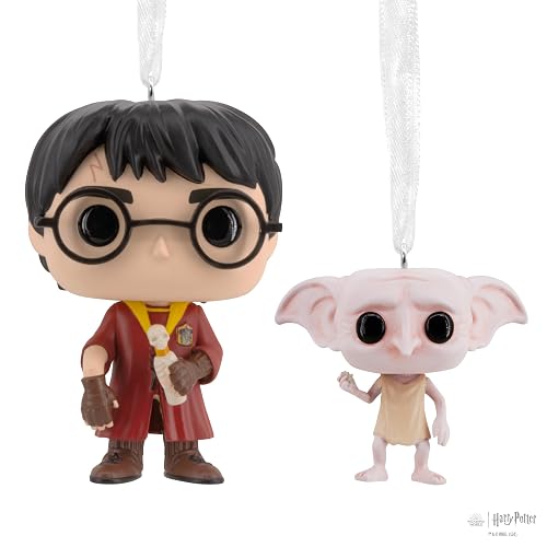 Hallmark Harry Potter y Dobby Funko Pop! Adornos de Navidad, Juego de 2, Regalos de Cultura Pop