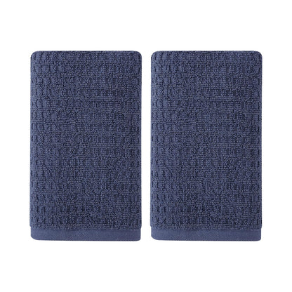 Tommy Bahama - Juego de Toallas de Mano, algodón Altamente Absorbente, decoración de baño, Baja Pelusa y Resistente a la decoloración (Azul Oscuro del Pacífico Norte, 2 Piezas) - 2 Piece Hand Towels - Azul oscuro