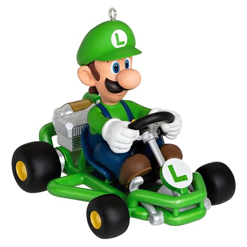 Hallmark - Adorno de Navidad para Nintendo Mario Kart Luigi, Regalos para Jugadores