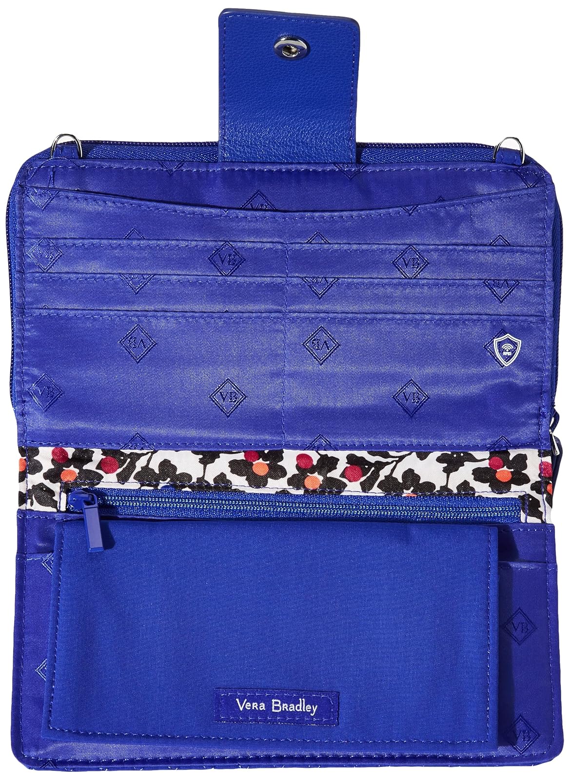 Vera Bradley Bandolera de microfibra Deluxe All Together con protección RFID
