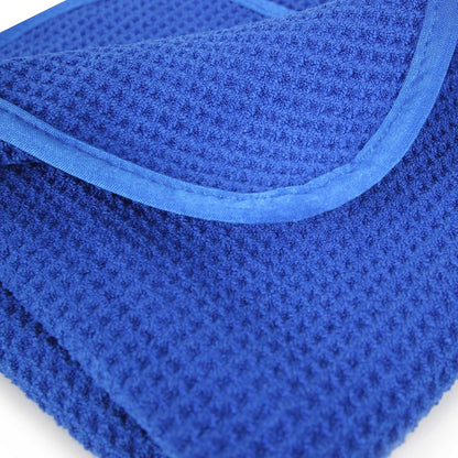 Chemical Guys Mic_708_1 Glass and Window Waffle Weave Towel, Blue (24 in. x 16 in.)