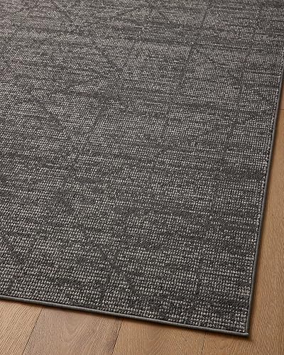 Loloi II Kamala Collection KAM-06 Charcoal/Ivory 2'-3" x 3'-10" Accent Rug