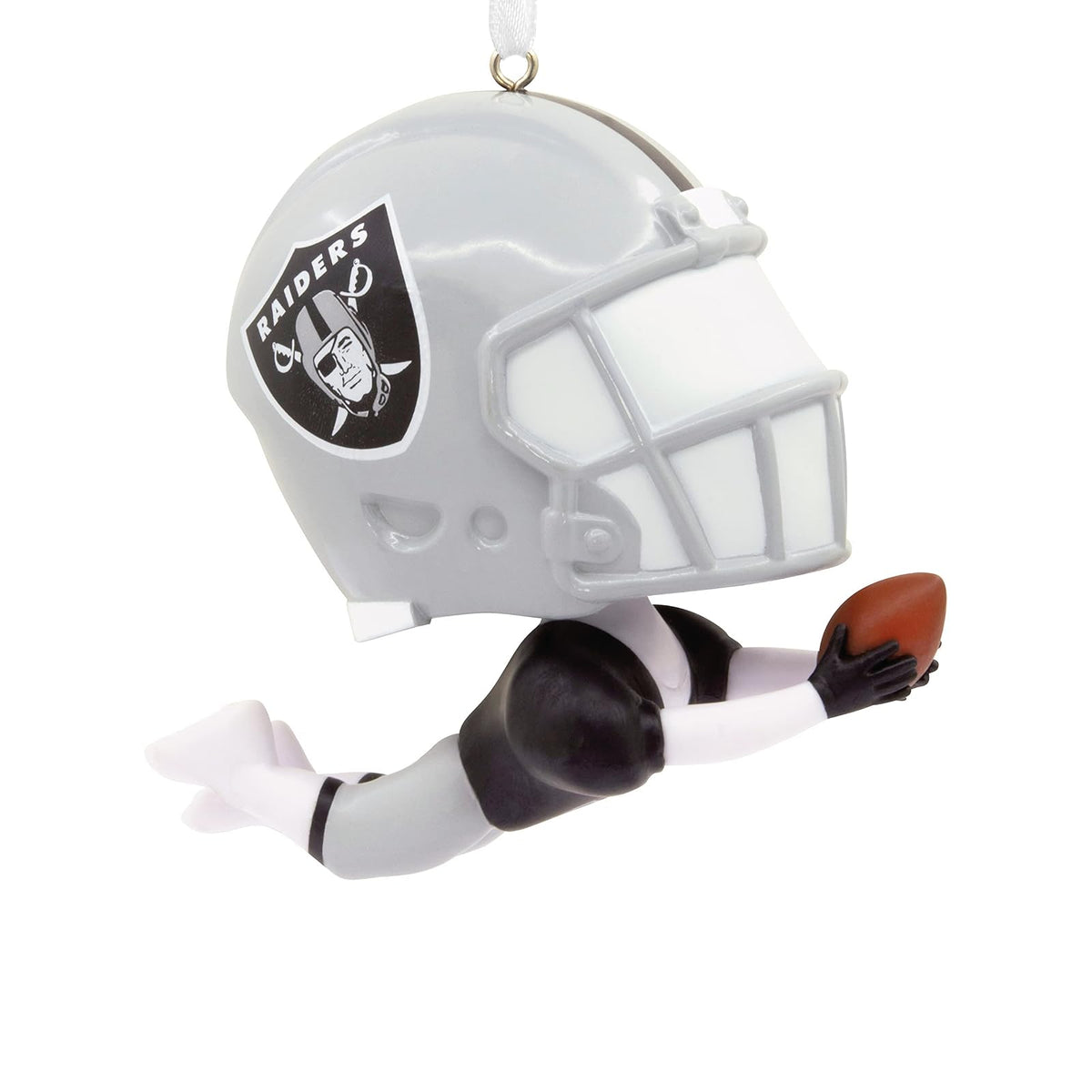 Hallmark NFL - Adorno navideño de Las Vegas Raiders Bouncing Buddy