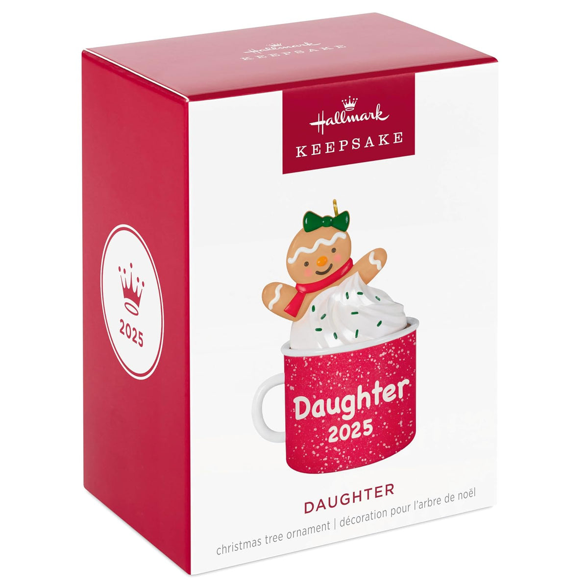 Hallmark - Adorno de Navidad 2025 para Hija de Pan de Jengibre en Taza 2025