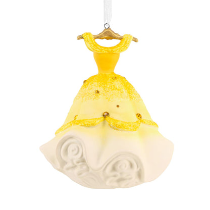 Hallmark - Vestido de Navidad de Princesa Bella de Disney, cerámica, Regalos para los fanáticos de Disney