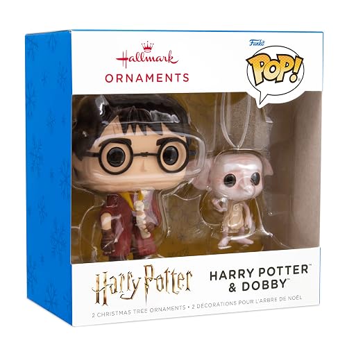 Hallmark Harry Potter y Dobby Funko Pop! Adornos de Navidad, Juego de 2, Regalos de Cultura Pop