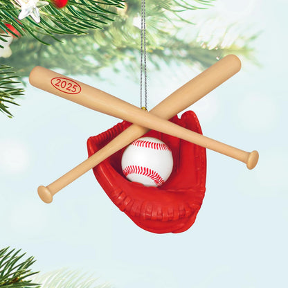 Hallmark - Adorno navideño de Recuerdo 2025, Estrella de béisbol 2025, Regalos para fanáticos de los Deportes
