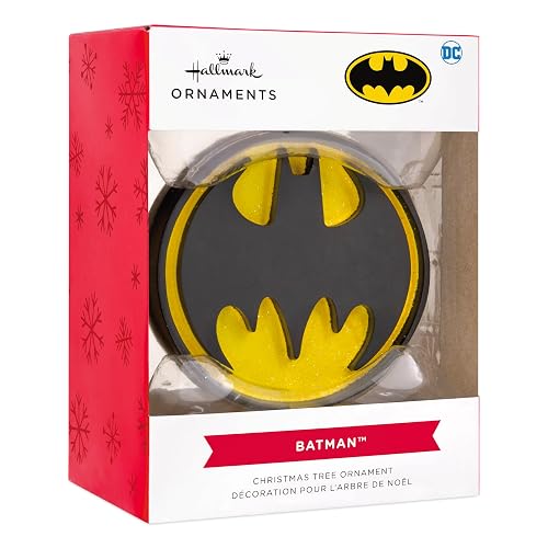 Hallmark DC Comics Batman - Adorno navideño con señal de murciélago
