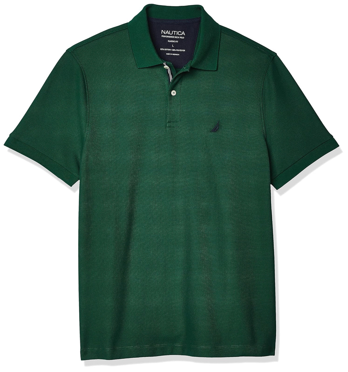 Nautica Polo de Manga Corta Clásico para Hombre - G - tidal Green