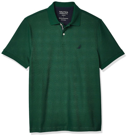 Nautica Polo de Manga Corta Clásico para Hombre - G - tidal Green