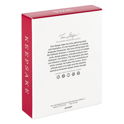 Hallmark - Adorno de Navidad 2024, Our Christmas Together 2024, Porcelana