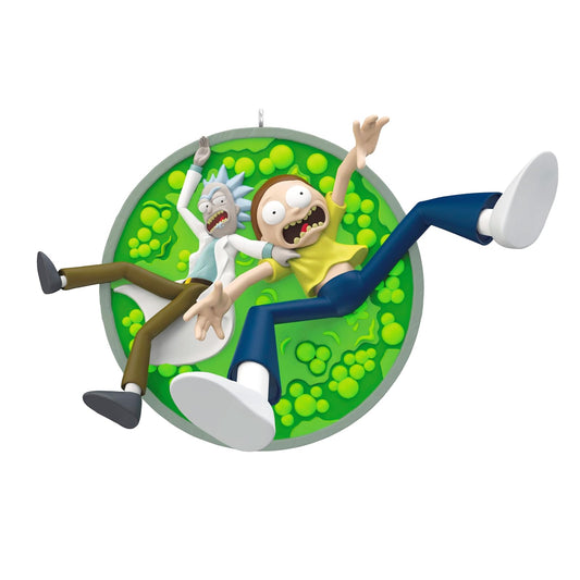 Hallmark - Adorno navideño de Recuerdo 2024, Rick and Morty La Cuba del ácido, Regalos de Dibujos Animados