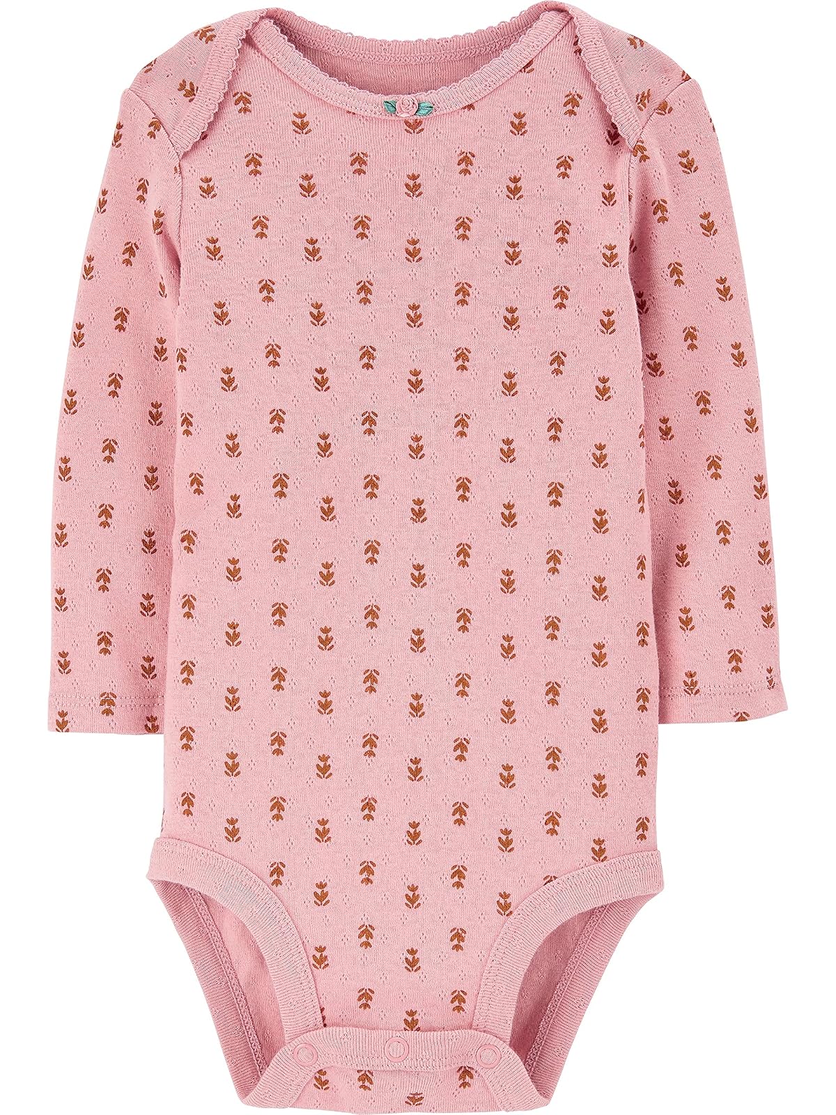 Simple Joys by Carter's 4-pack Long-sleeve Pointelle Bodysuits Body bebés niñas
