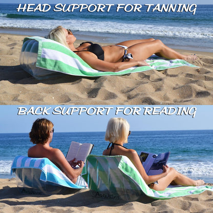 GoFloats AirWedge - Silla de Playa Inflable – Relájate con la Comodidad del Aire (Paquete de 2)
