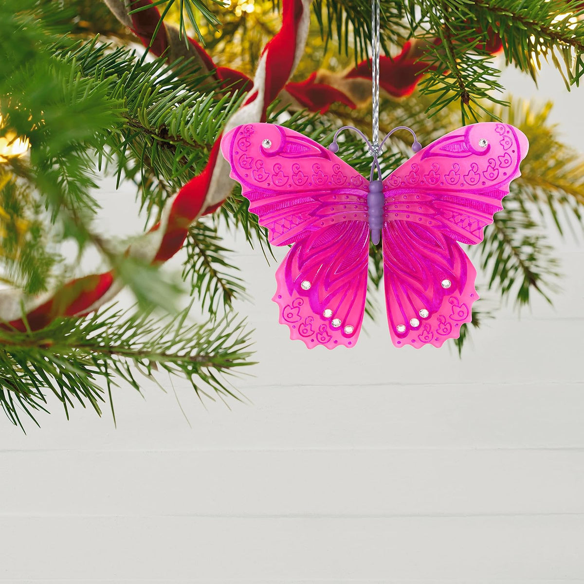 Hallmark - Adorno navideño de Recuerdo 2023, Mariposas , Regalo para Ella