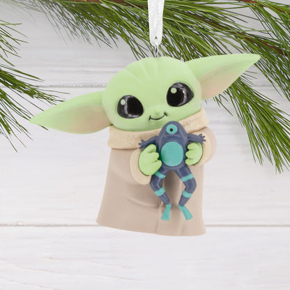 Hallmark Star Wars: The Mandalorian Grogu con Adorno navideño de Rana, Regalos para Fans de Star Wars