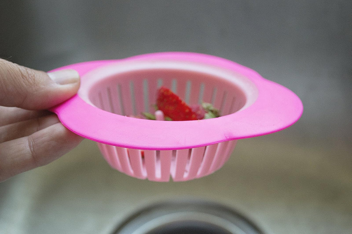 Evri-Fregadero colador con Gran Borde Ancho, Herramienta para fregaderos de Cocina, se Adapta a la mayoría de fregaderos de Cocina estándar, Ofrece un Juego de Dos, Colores Pueden Variar
