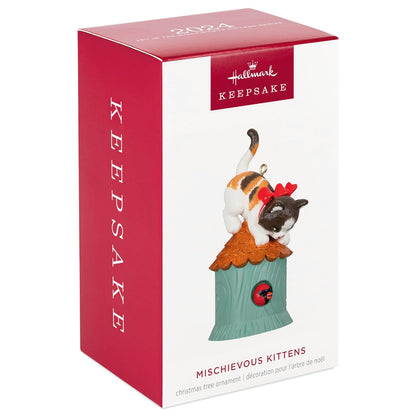 Hallmark - Adorno navideño de Recuerdo 2024, Gatitos traviesos, Regalos para Amantes de los Animales