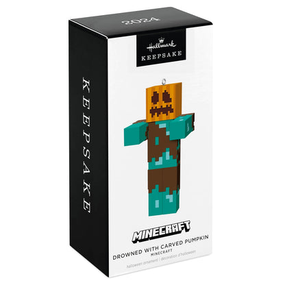 Hallmark - Adorno de Recuerdo de Halloween 2024, Minecraft ahogado con Calabaza Tallada, Regalos para Jugadores