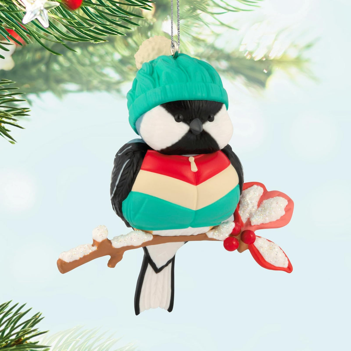 Hallmark - Adorno navideño de Recuerdo 2025, Criaturas acogedoras, Regalos para Amantes de la Naturaleza