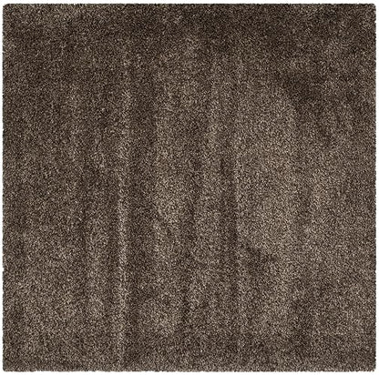 Safavieh, Alfombra de área California Premium Shag Collection SG151, SG151-8181-7SQ, Hongo, 200.66 cm Cuadrado